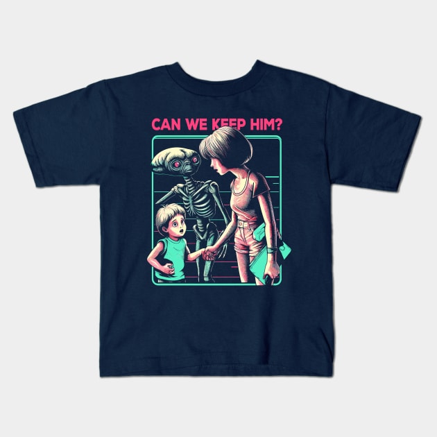 Can we keep him? Kids T-Shirt by Lima's